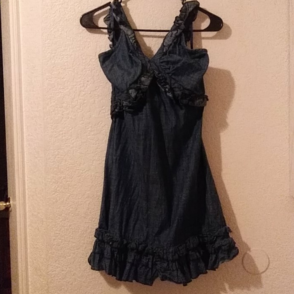 Short jean dress